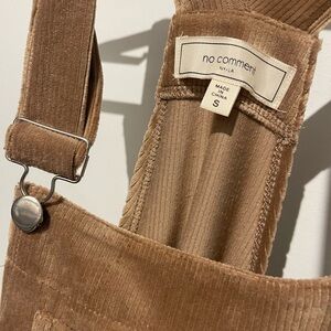 No Comment Women's Tan Corduroy Dress
